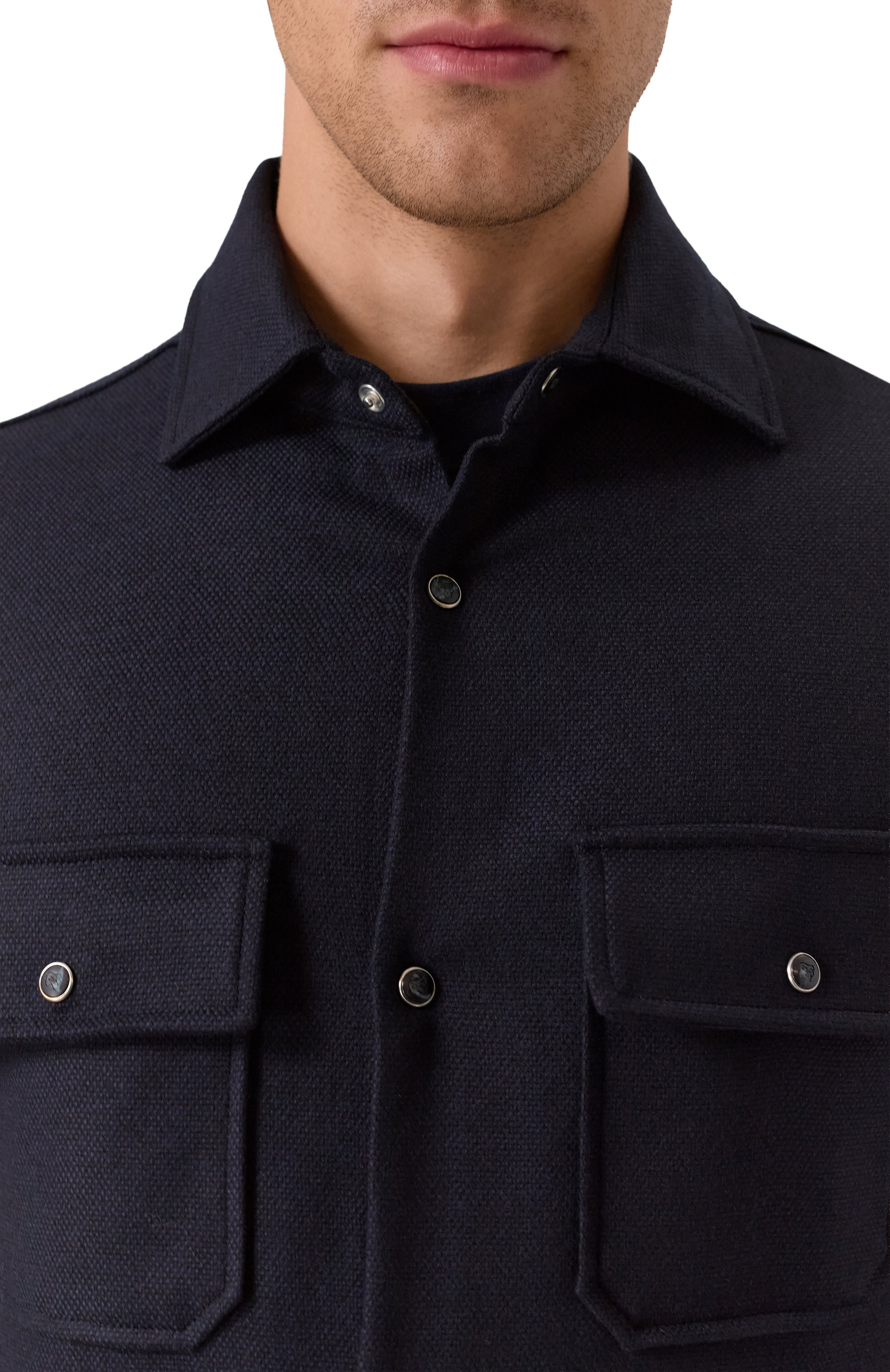 Куртка-рубашка из шерсти и кашемира MARCO PESCAROLO, арт. NEXT/5234, фото 5