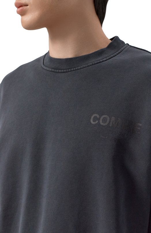 Хлопковый свитшот Comme des Fuckdown CFABM01920 Серый  CFABM01920 Фото 5