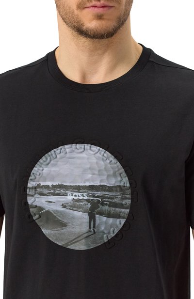 Хлопковая футболка BOSS GREEN, арт. 50537847, фото 5