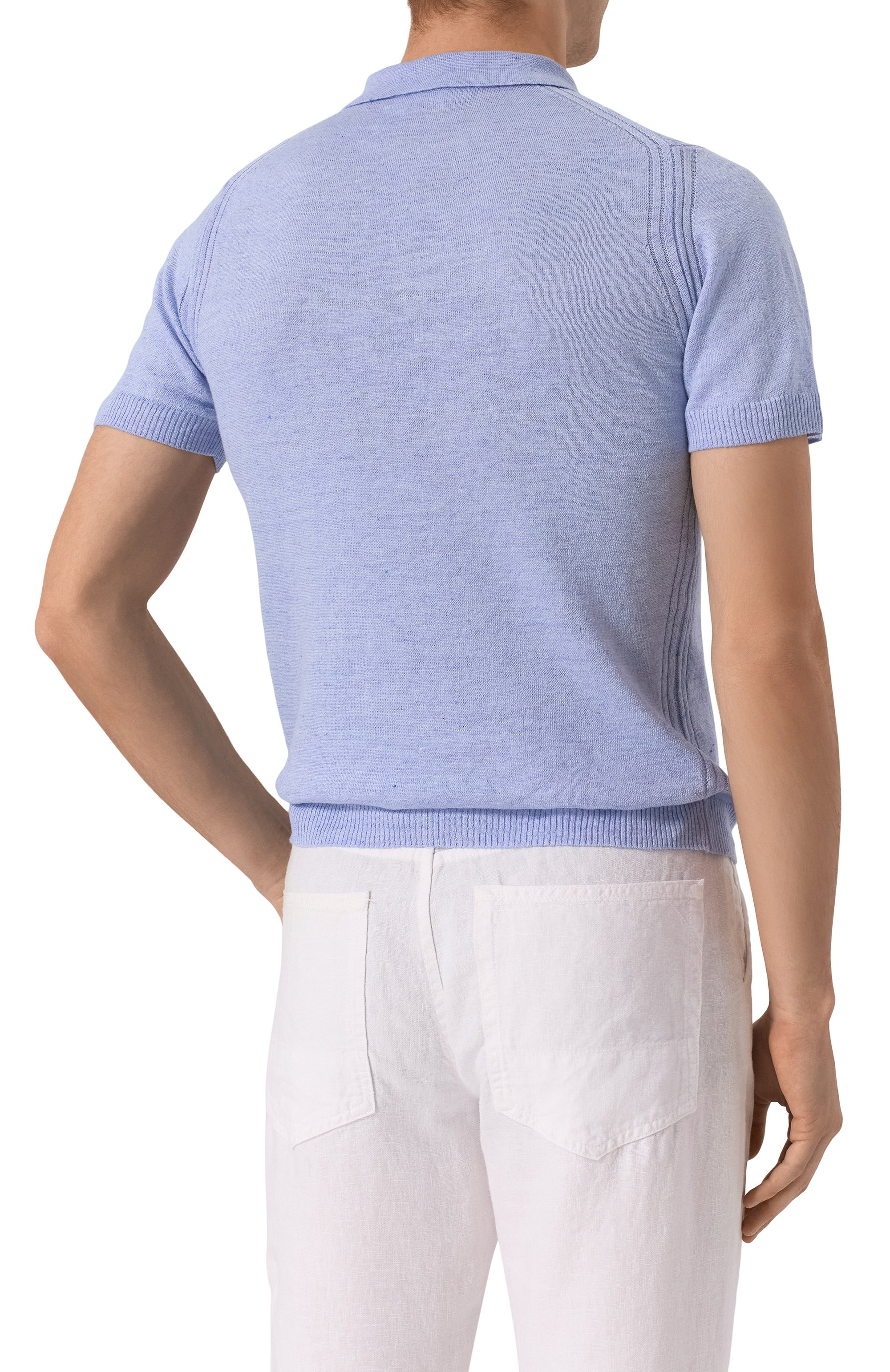 Поло изо льна и хлопка DANIELE FIESOLI, арт. DF2076, фото 4