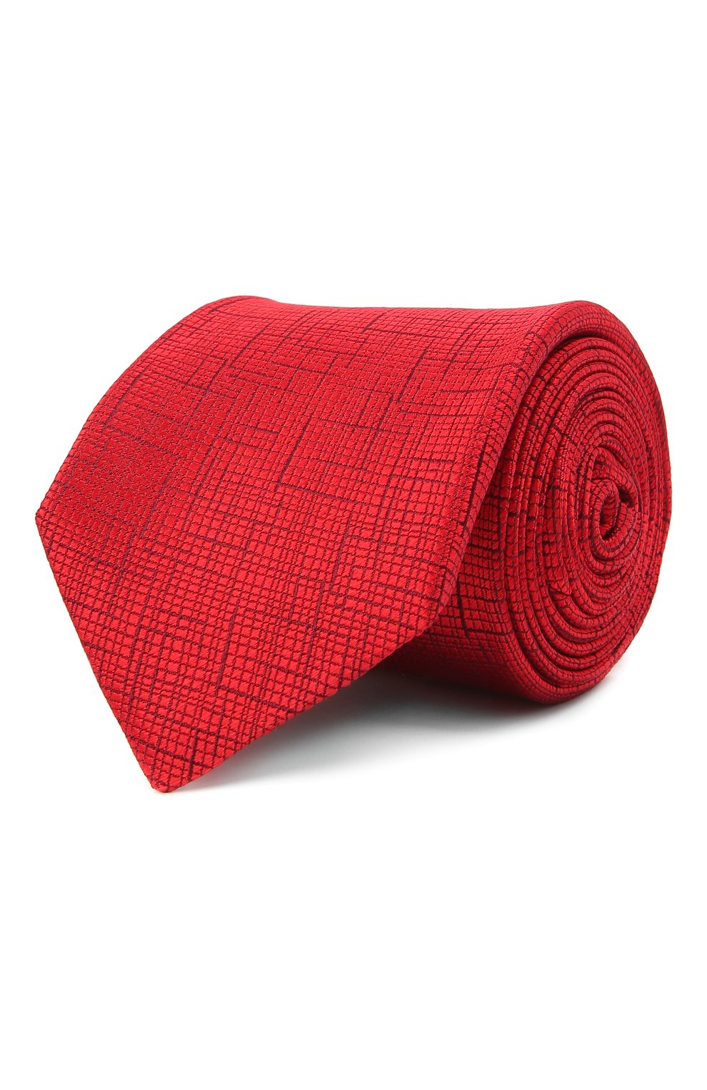 Шелковый галстук ZILLI красного цвета по цене 27300 руб., арт. 53000/TIE, фото 1 Шелковый галстук ZILLI, арт. 53000/TIE, фото 1