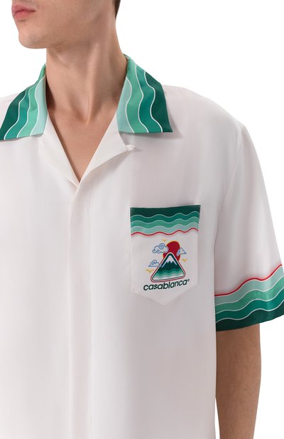 Шелковая рубашка CASABLANCA, арт. MPF25-SH-003-05, фото 5