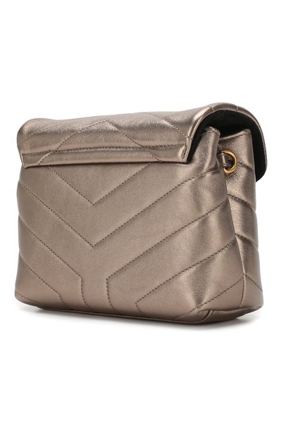 Сумка monogram loulou toy SAINT LAURENT серебряного цвета по цене 180500 руб., арт. 467072/09E27, фото 3 Сумка monogram loulou toy SAINT LAURENT, арт. 467072/09E27, фото 3