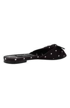 Женские текстильные шлепанцы bianca DOLCE & GABBANA черно-белого цвета, арт. CQ0620/AV885 | Фото 5 (Подошва: Плоская; Матер�иал внутренний: Натуральная кожа; Материал внешний: Текстиль; Материал сплава: Проставлено; Драгоценные камни: Проставлено; Каблук высота: Низкий)