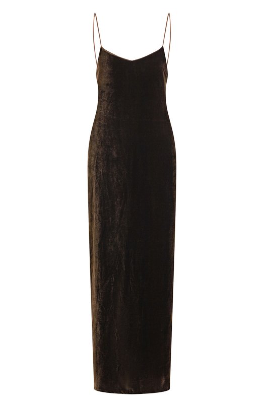 Бархатное платье Andrea Ya'aqov 25WVEL26/SILK VISC0SE Коричневый 25WVEL26/SILK VISC0SE