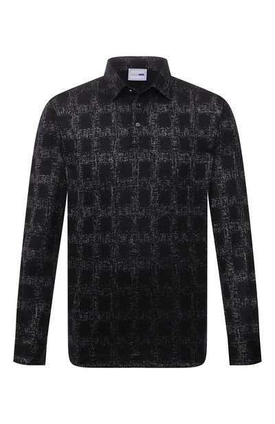 Мужское поло из шерсти и шелка ZILLI SPORT, арт. MFW-66029-000/0009