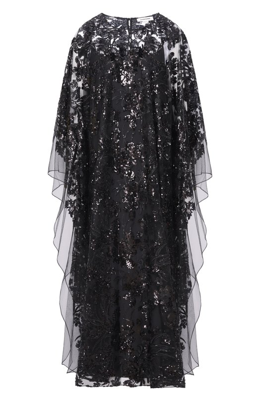 Платье с отделкой пайетками Zuhair Murad RKA26049/TUEM016 Чёрный RKA26049/TUEM016