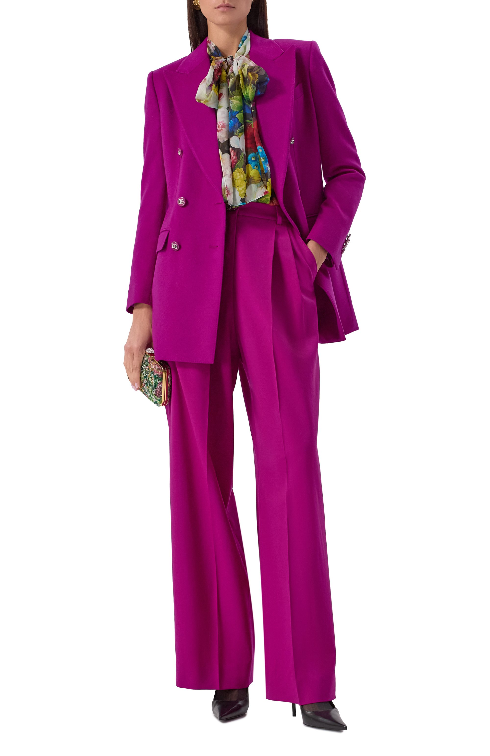 Шерстяные брюки DOLCE & GABBANA, арт. FTC3MT/FUBFL, фото 2