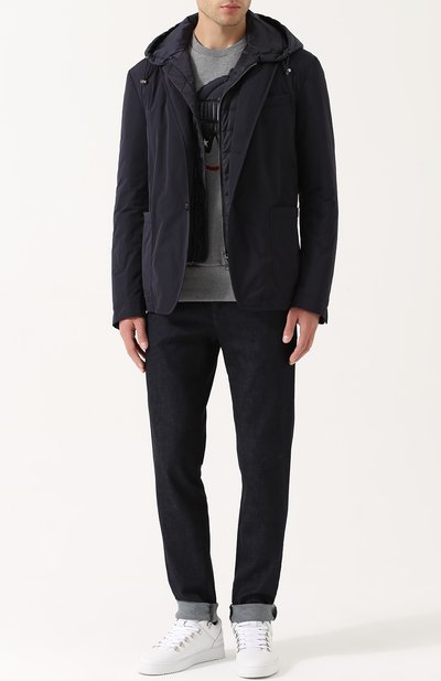 Куртка на пуговицах с пуховой подстежкой MONCLER, арт. C2-091-30703-00-57540, фото 2