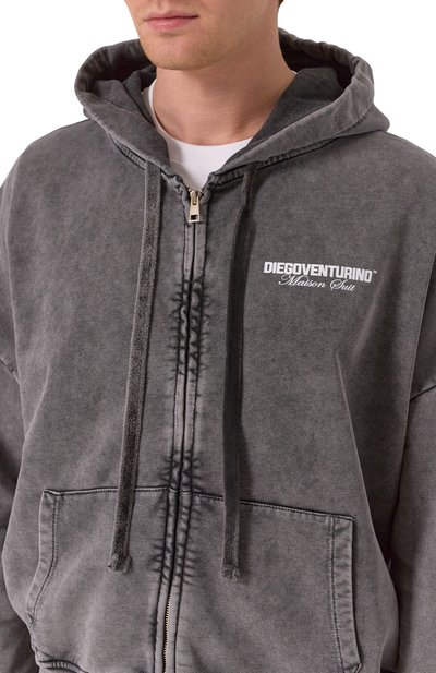 Хлопковая толстовка DIEGO VENTURINO, арт. DVFLZL0G0, фото 5