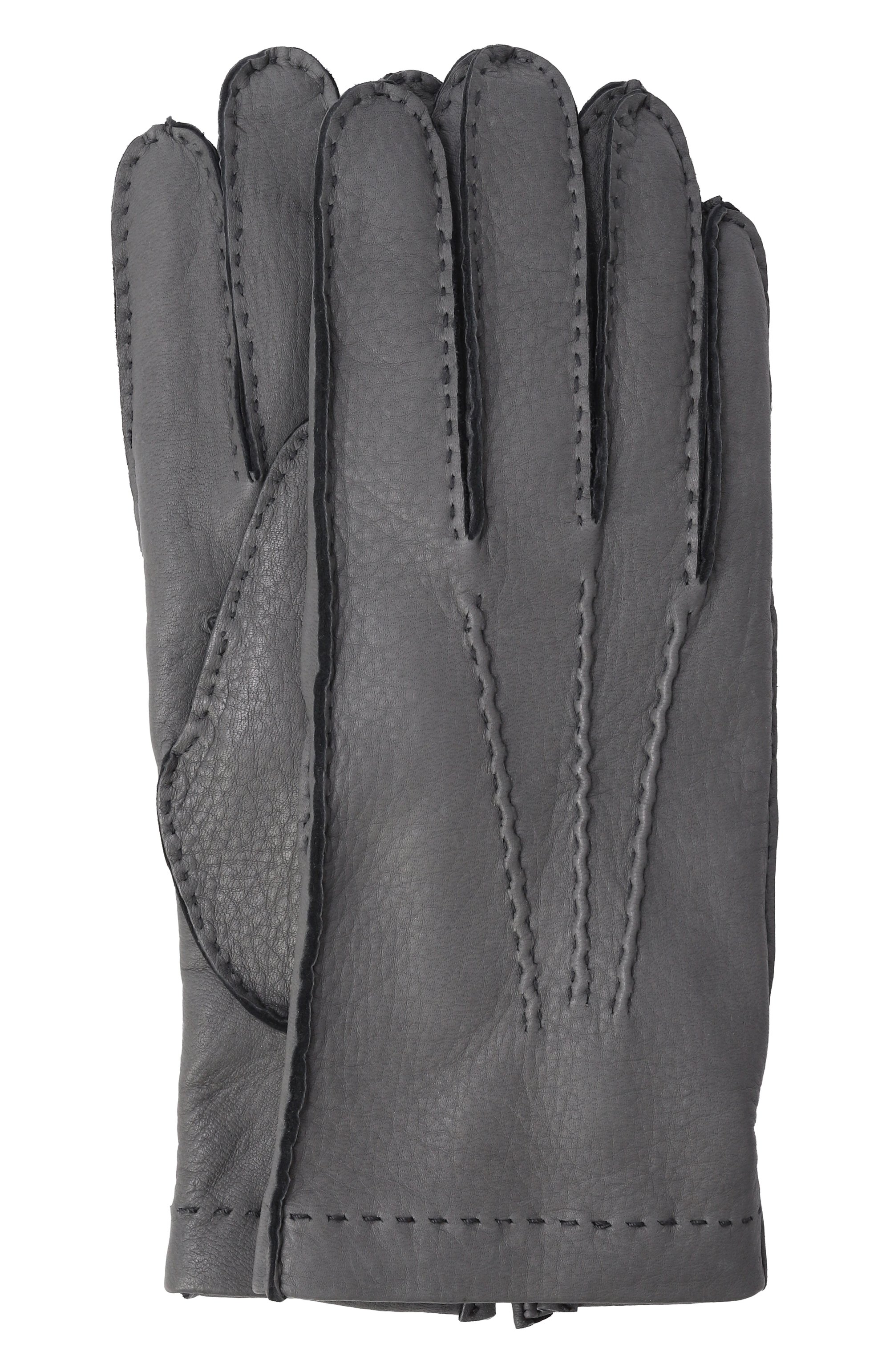 Кожаные перчатки MVST, арт. SG02/321BM 0110/DEER CASH LINED, фото 1