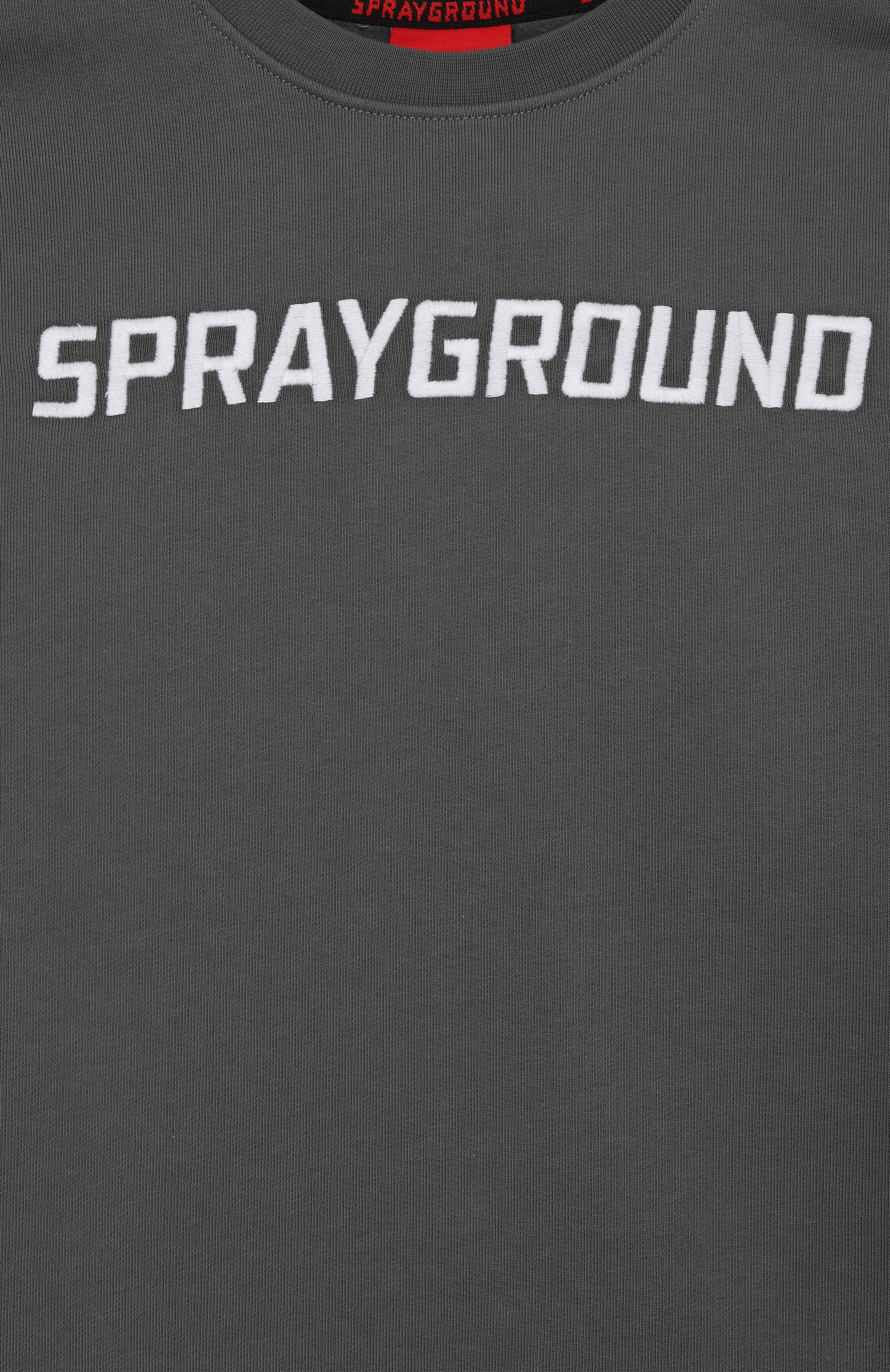 Хлопковый свитшот SPRAYGROUND, арт. SPY1351GGREY, фото 3