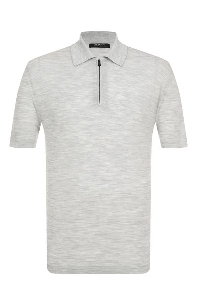 Мужская поло из шерсти и шелка KNT, арт. UMM059202