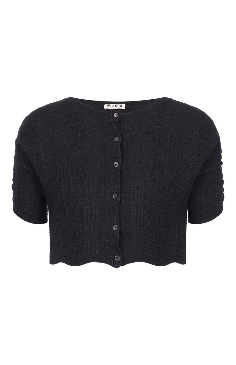Кардиган из шелка и кашемира MIU MIU, арт. MMF228-1WVH-F0008, фото 1