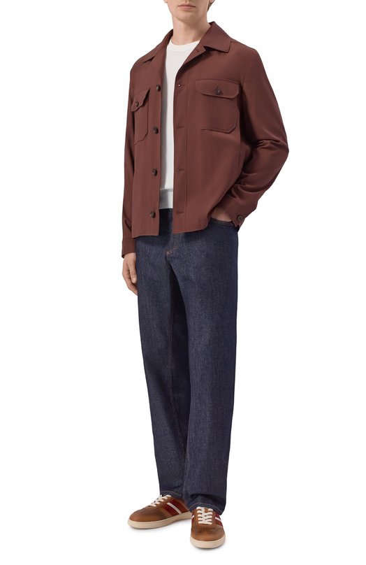 Шерстяная куртка-рубашка Corneliani 27LI23/2718523 Коричневый  27LI23/2718523 Фото 2