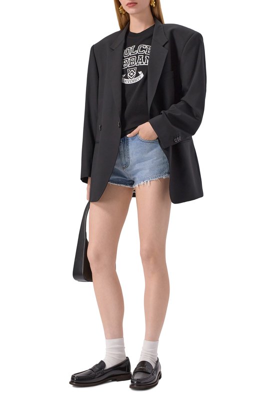 Джинсовые шорты Dolce & Gabbana FTC7DD/G8NY5 Голубой  FTC7DD/G8NY5 Фото 2