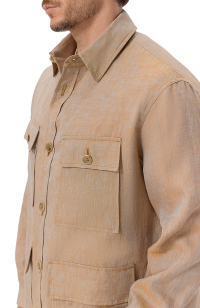 Льняная куртка-рубашка GIORGIO ARMANI, арт. GM004078/TE23125, фото 5