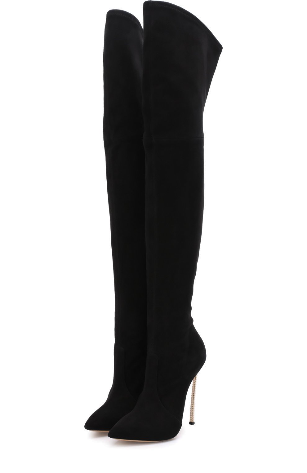 Замшевые ботфорты на шпильке blade CASADEI, арт. 1T808E120DPECT000, фото 1