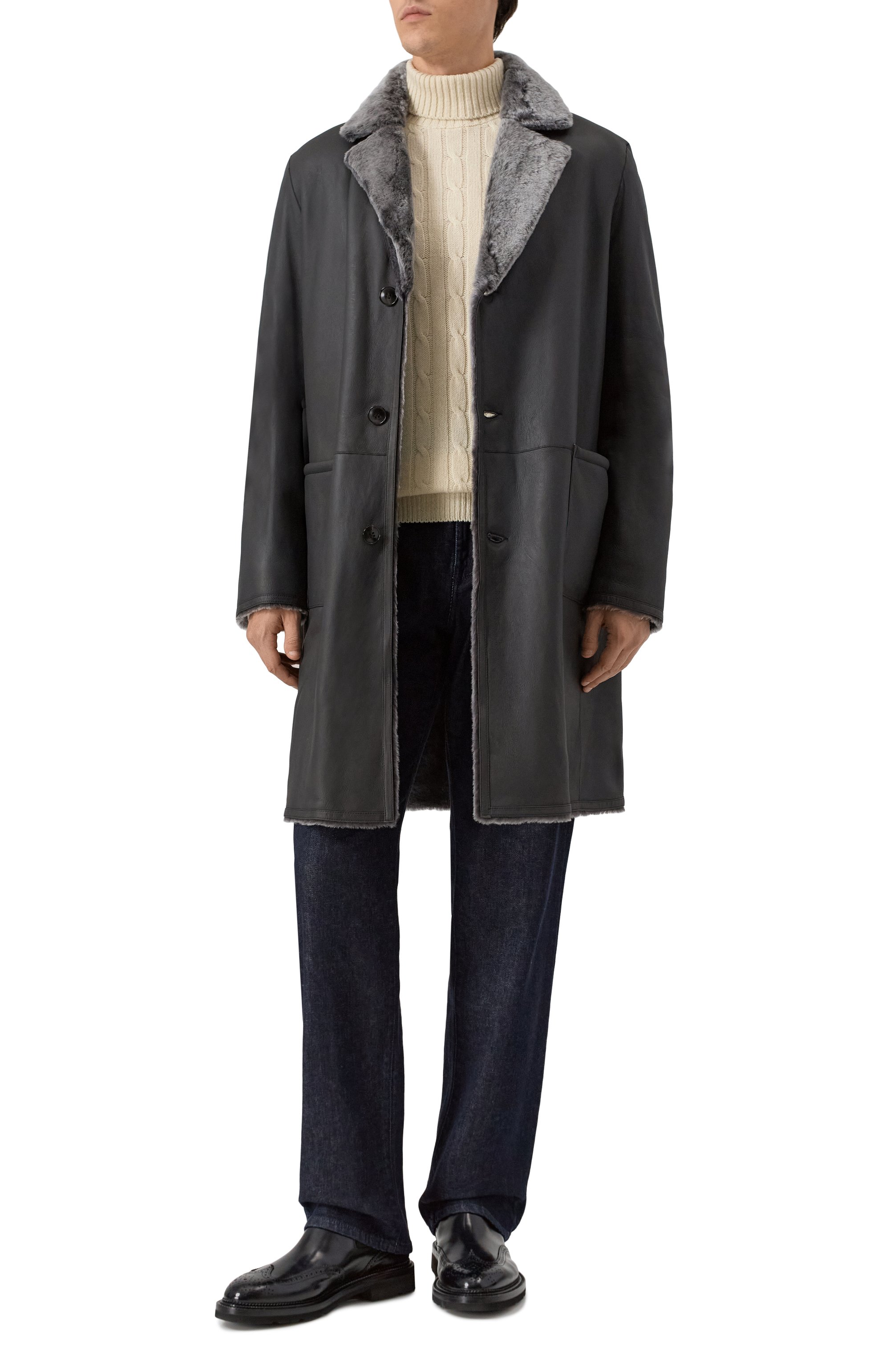 Двусторонняя дубленка из овчины ANDREA CAMPAGNA, арт. 25U512-S29, фото 2