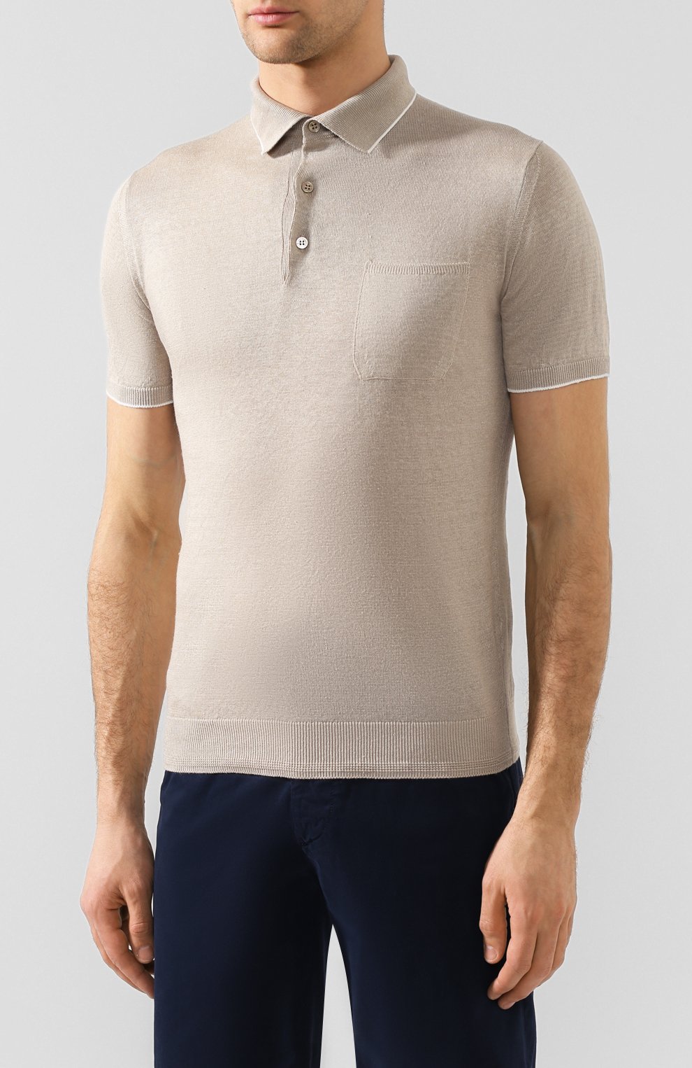 Льняное поло LORO PIANA, арт. FAI9942, фото 3