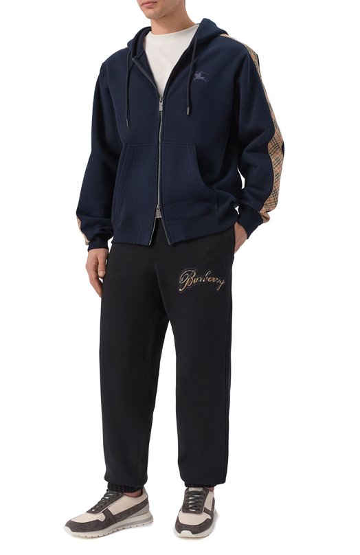 Хлопковая толстовка Burberry 8118990 Синий  8118990 Фото 2