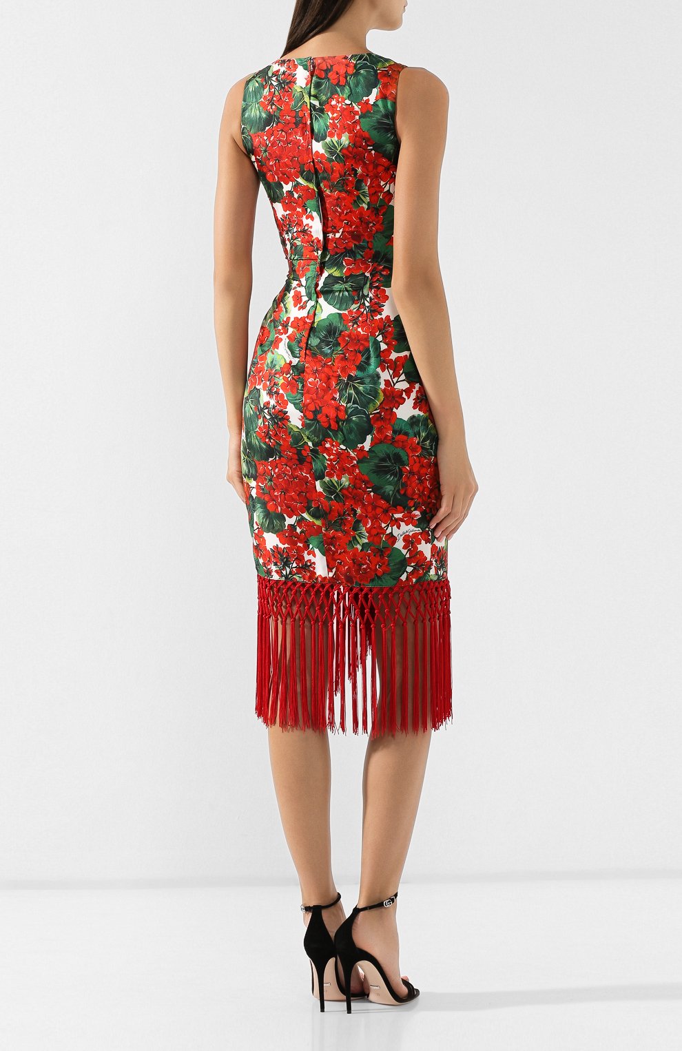 Платье из смеси шелка и вискозы DOLCE & GABBANA, арт. F6C8AT/HS1ZW, фото 4