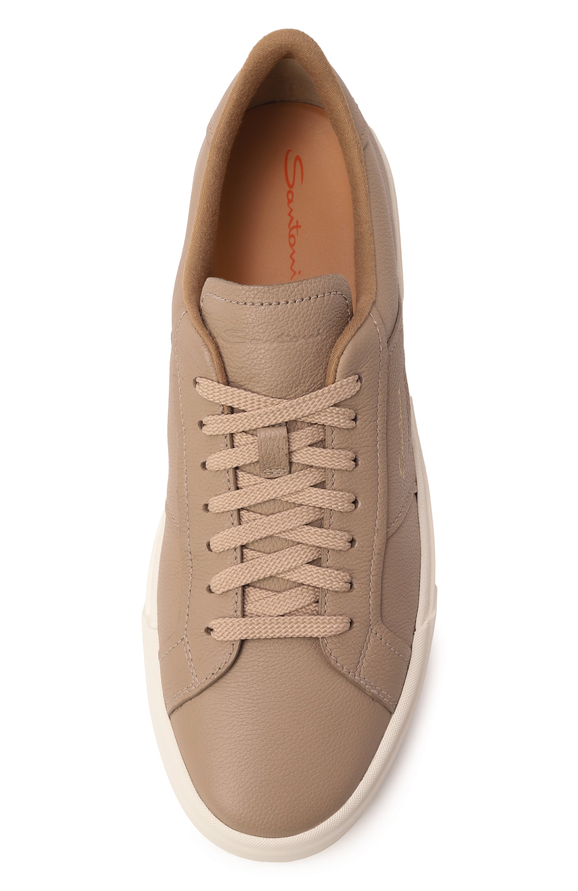 Кожаные кеды gloria SANTONI, арт. MBGG21967PNNKSIW, фото 6