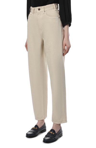 Джинсы CELINE кремового цвета по цене 64650 руб., арт. 2N500863N, фото 3 Джинсы CELINE, арт. 2N500863N, фото 3