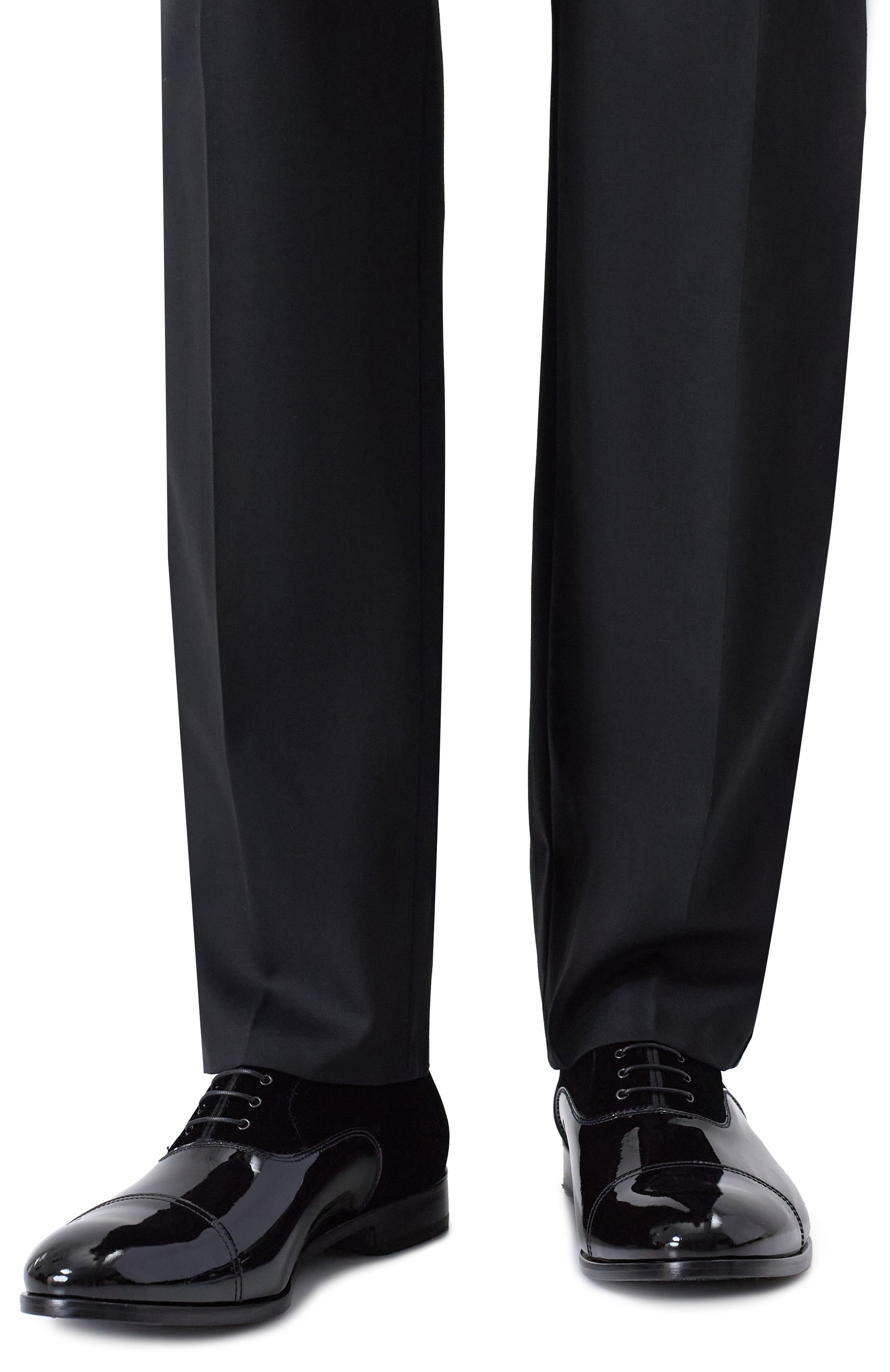 Комбинированные оксфорды DOUCAL'S черного цвета по цене 64350 руб., арт. DU3528RENNPF835N, фото 3 Комбинированные оксфорды DOUCAL'S, арт. DU3528RENNPF835N, фото 3