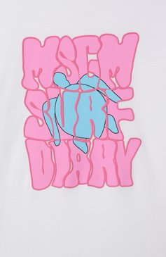 Детская хлопковая футболка MSGM KIDS белого цвета, арт. S5MSJGTH243 | Фото 3 (Рукава: Короткие; Материал сплава: Проставлено; Драгоценные камни: Проставлено; Девочки Кросс-КТ: Футболка-спорт, футболка-одежда; Материал внешний: Хлопок; Ростовка одежда: 6 лет | 116 см, 10 - 11 лет | 140 - 146см, 8 лет | 128 см, 12 лет | 152 см, 16 лет | 164 см)