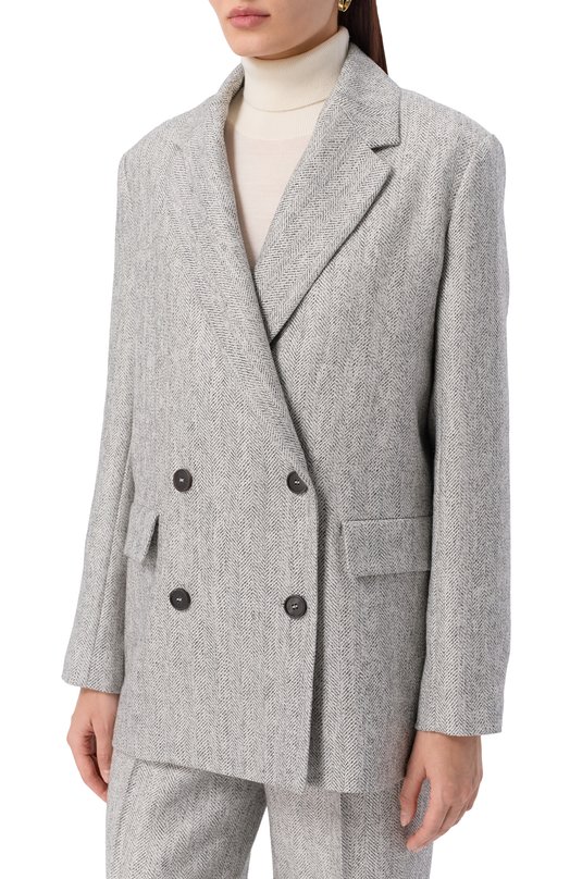 Жакет из шерсти и вискозы Antonelli Firenze M3452P/895C Серый  M3452P/895C Фото 3