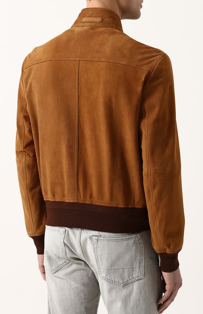 Замшевый бомбер на молнии с воротником-стойкой TOM FORD, арт. BP430/TFL635, фото 4
