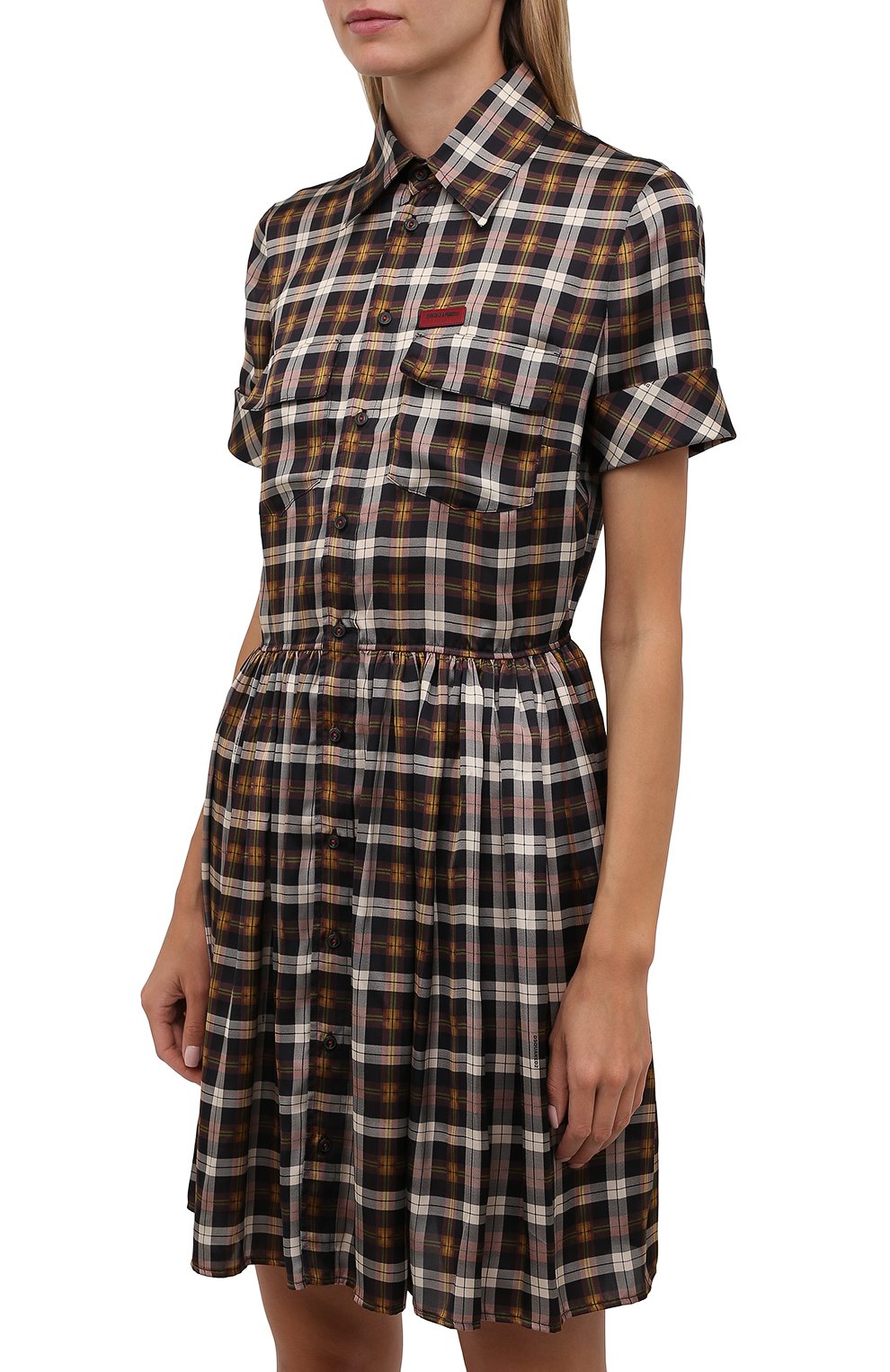 Платье DSQUARED2 коричневого цвета по цене 56900 руб., арт. S75CV0459/S54048, фото 3 Платье DSQUARED2, арт. S75CV0459/S54048, фото 3