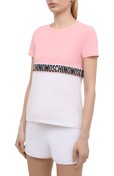 Хлопковая футболка MOSCHINO, арт. A1919/9021, фото 3