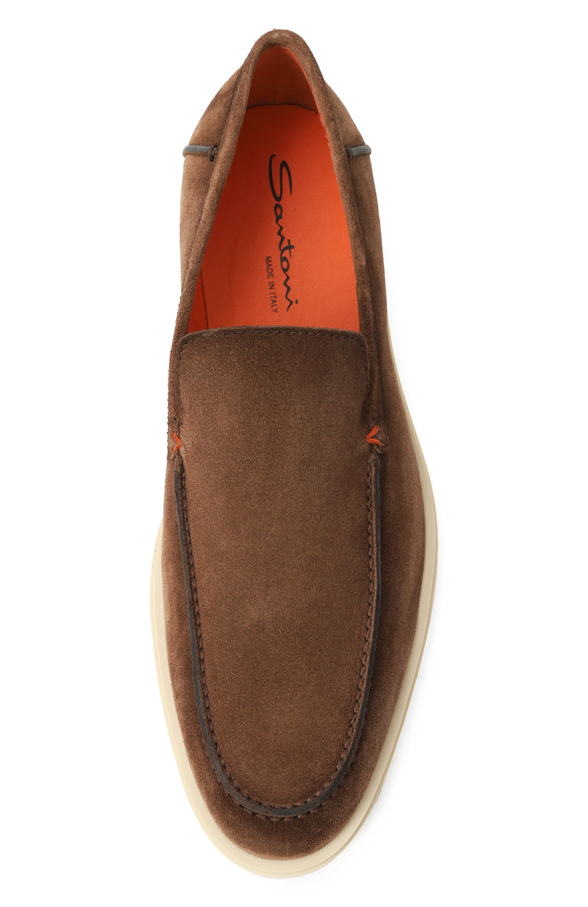 Замшевые лоферы detroit SANTONI, арт. MGDG17824TICBGEX, фото 6