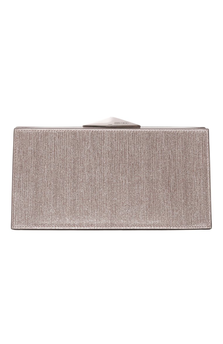 Женский клатч diamond cocktail JIMMY CHOO серебряного цвета, арт. DIAM0ND C0CKTAIL/S/DHD | Фото 1 (Размер: mini; Материал: Текстиль; Женское Кросс-КТ: Клатч-клатчи, Вечерняя сумка)