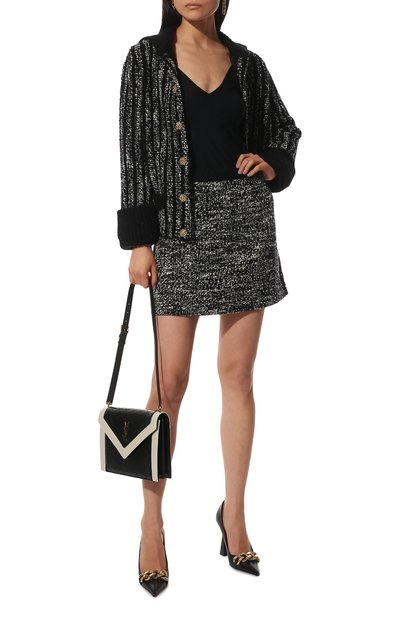 Юбка GUCCI черно-белого цвета по цене 128160 руб., арт. 678914/XKB6S, фото 2 Юбка GUCCI, арт. 678914/XKB6S, фото 2