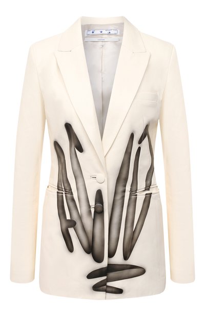 Женский кожаный жакет OFF-WHITE, арт. 0WJA042F20LEA0016110