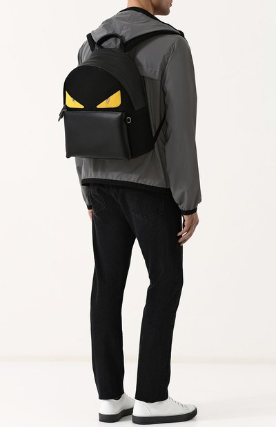 Текстильный рюкзак с отделкой bag bugs FENDI, арт. 7VZ012 A2FS, фото 2