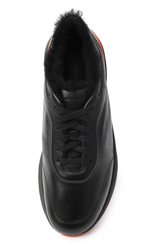 Кожаные кроссовки Bounce Santoni MBBG22070NEAP0IL Чёрный  MBBG22070NEAP0IL Фото 6