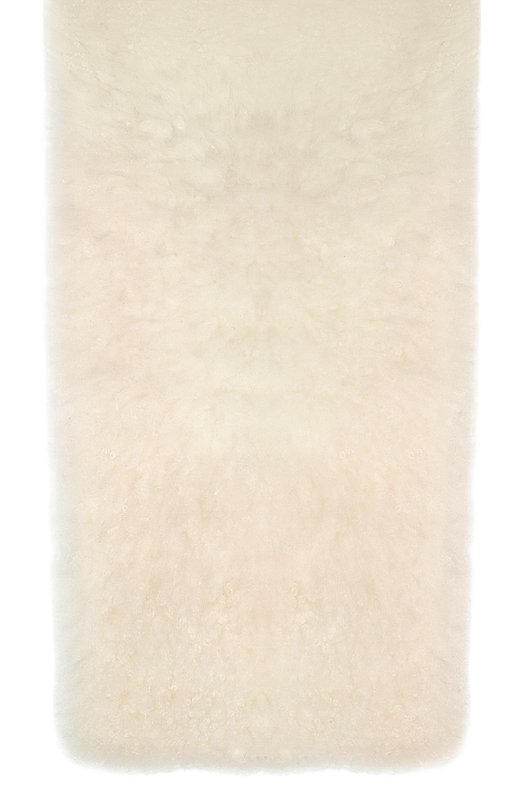 Меховой шарф из овчины Yves Salomon 26WAA620XXMAAG Кремовый  26WAA620XXMAAG Фото 4