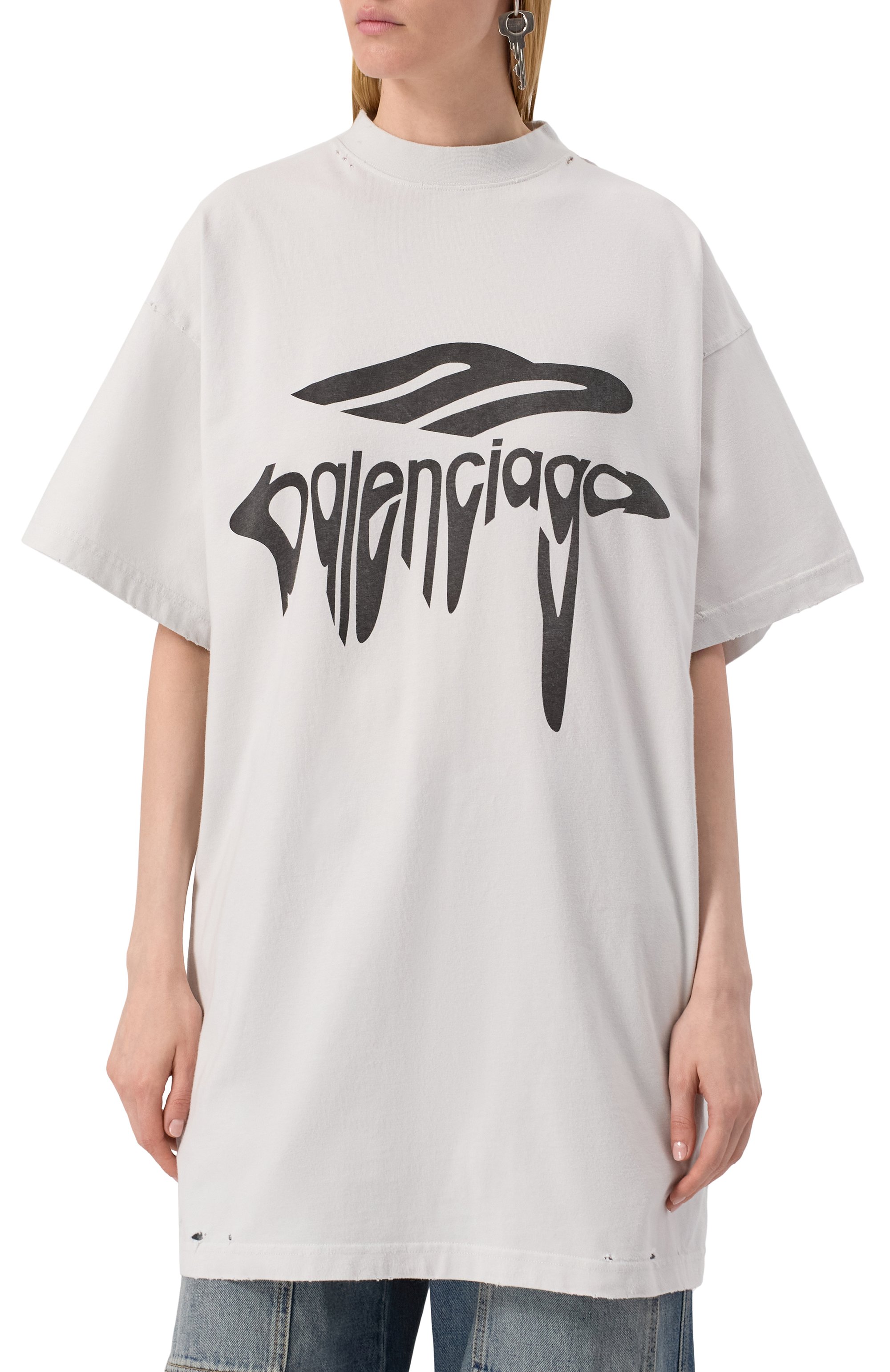 Хлопковая футболка BALENCIAGA, арт. 787349/TRVS8, фото 7