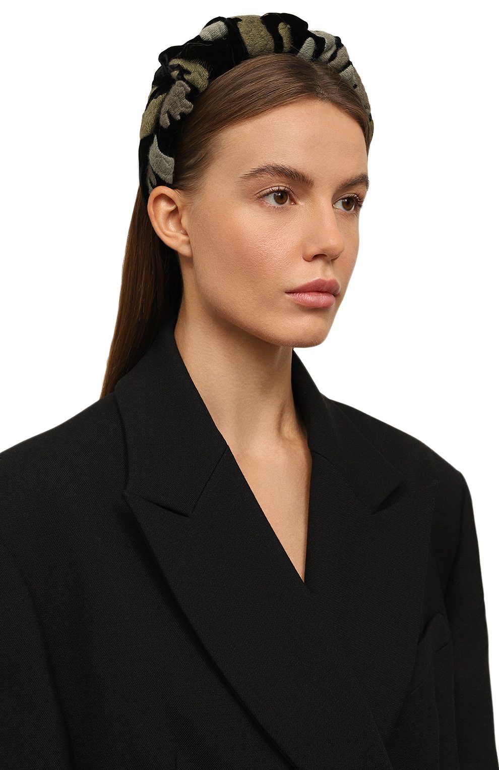 Ободок для волос PANFIL разноцветного цвета по цене 12500 руб., арт. 0-7-BND-GF, фото 2 Ободок для волос PANFIL, арт. 0-7-BND-GF, фото 2