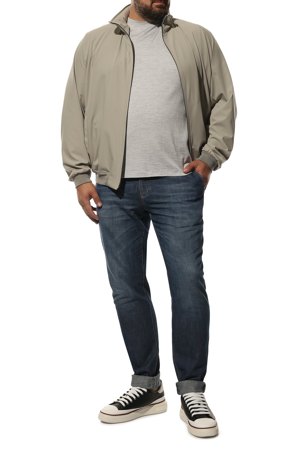 Футболка из шелка и хлопка KIRED серого цвета по цене 35950 руб., арт. WBACI0MW7521501002/64-74, фото 2 Футболка из шелка и хлопка KIRED, арт. WBACI0MW7521501002/64-74, фото 2