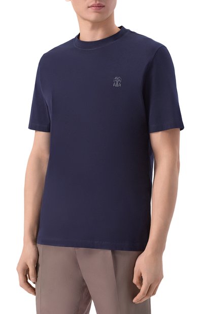 Хлопковая футболка BRUNELLO CUCINELLI, арт. M0B138440, фото 3