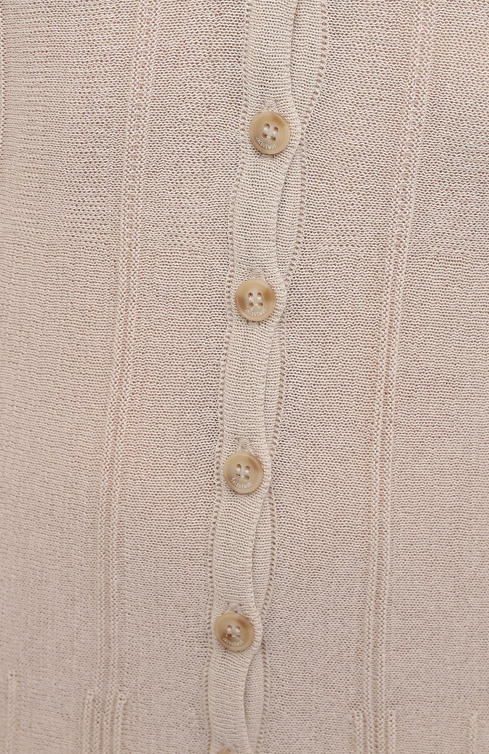 Хлопковое платье JACQUEMUS бежевого цвета по цене 49950 руб., арт. 211KN20/200800, фото 5 Хлопковое платье JACQUEMUS, арт. 211KN20/200800, фото 5