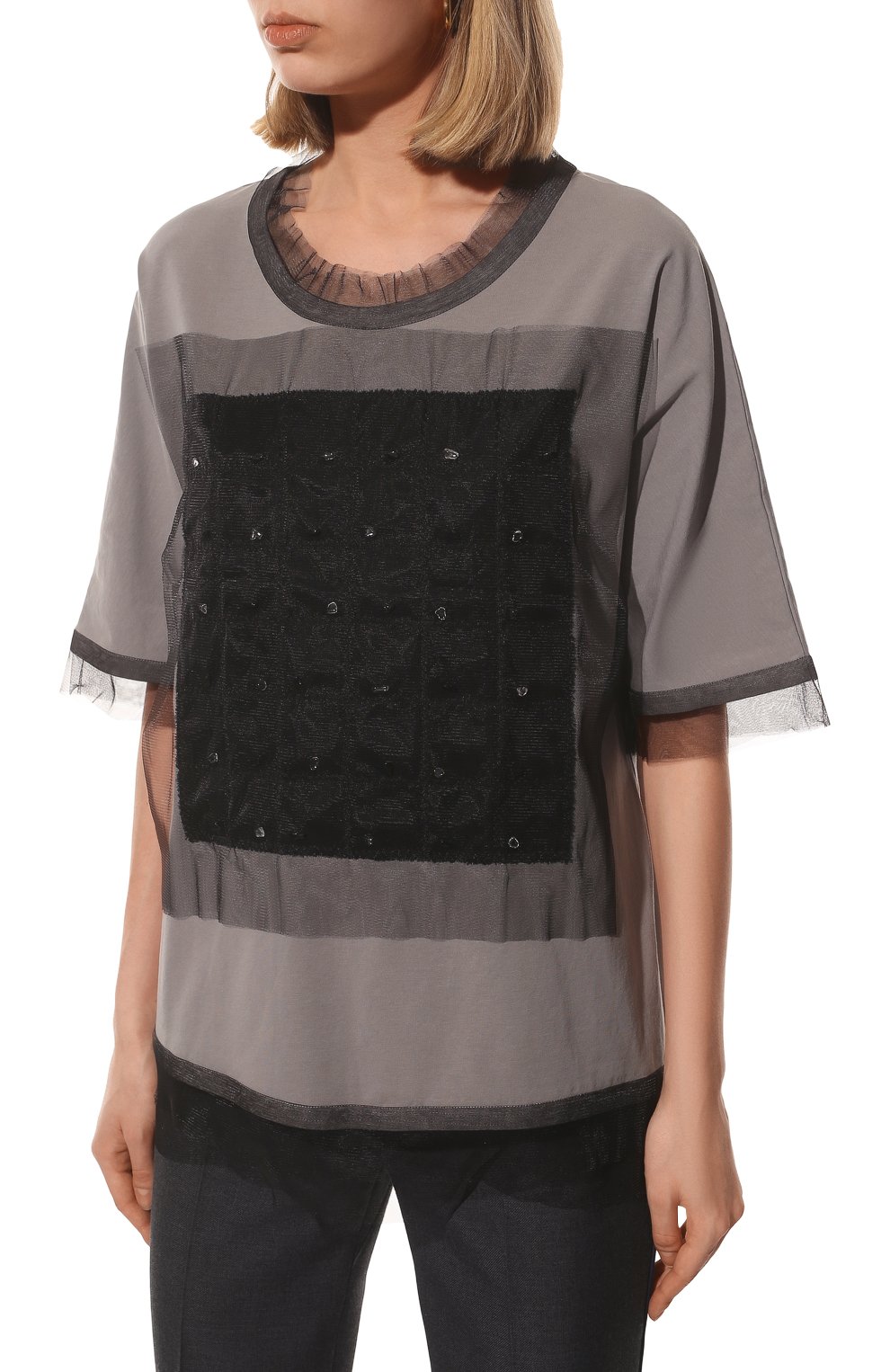 Футболка MIDGARD PARIS серого цвета по цене 18200 руб., арт. ЕЕ10403, фото 3 Футболка MIDGARD PARIS, арт. ЕЕ10403, фото 3