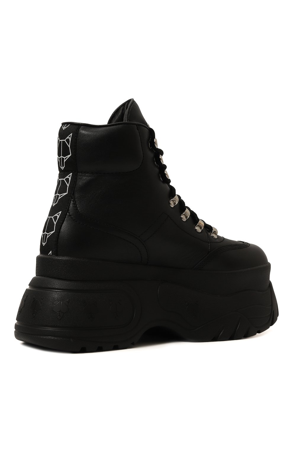 Кожаные ботинки spike NAKED WOLFE черного цвета по цене 29700 руб., арт. SPIKE, фото 5 Кожаные ботинки spike NAKED WOLFE, арт. SPIKE, фото 5