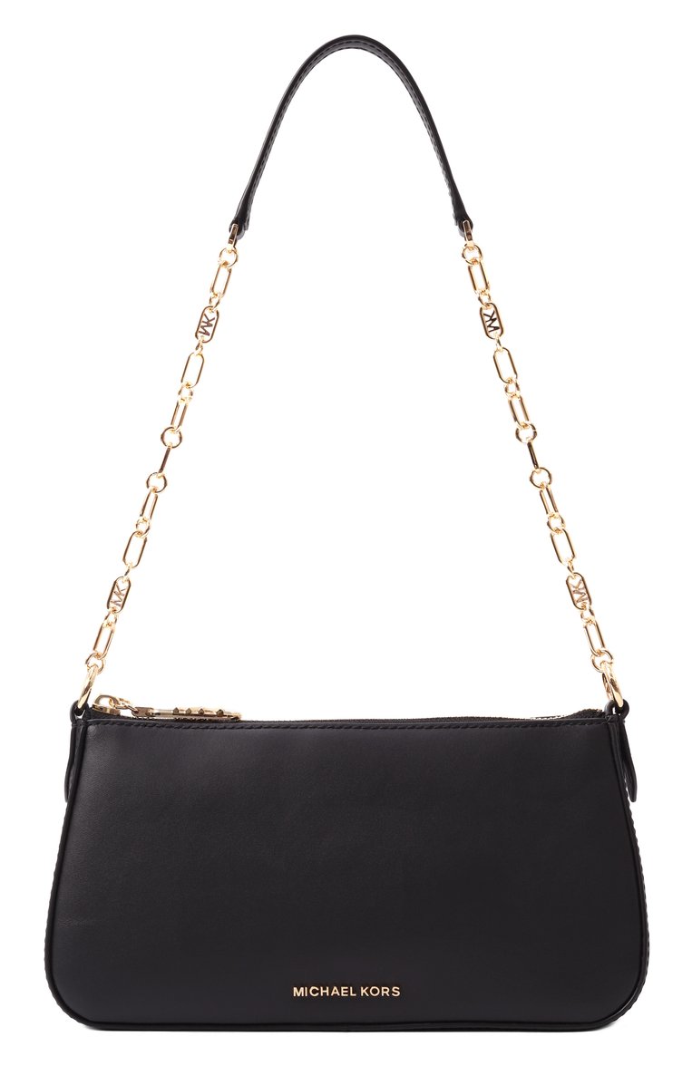Женская сумка empire medium MICHAEL MICHAEL KORS черного цвета, арт. 32H3G8EW6L | Фото 1 (Материал: Натуральная кожа; Драгоценные камни: Проставлено; Материал сплава: Проставлено; Размер: medium)