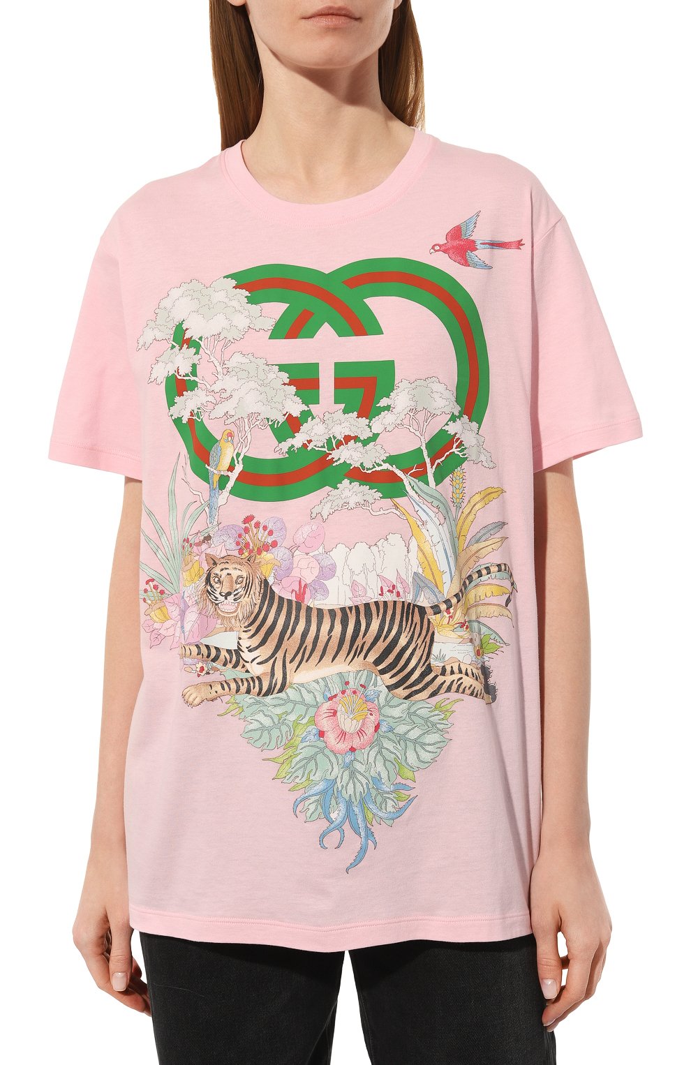 Хлопковая футболка GUCCI, арт. 615044 XJD4G, фото 3